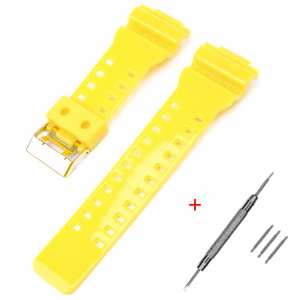 Ремешок для Casio G-Shock GA-100/110/120 Yellow-Glossy GD