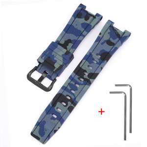 Ремешок для Casio G-Shock GST-W300 Camo Dark Blue BK