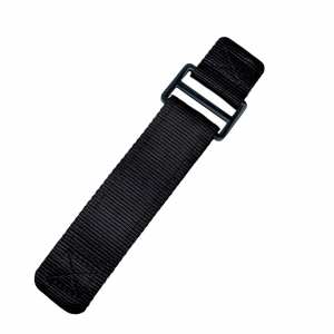 Ремінець для годинника Nylon Pro Black 22 мм