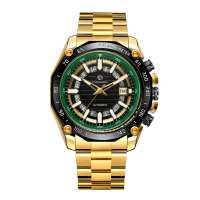 Годинник Forsining 8279 Gold-Black-Green
