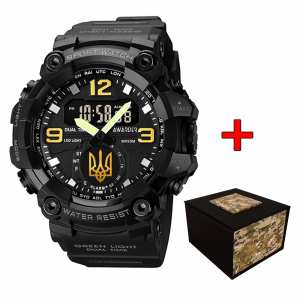 Awarder 003BKUAGD Тризуб золото Чорні + Коробка Awarder 003BKUAGD Тризуб золото Чорні + Коробка