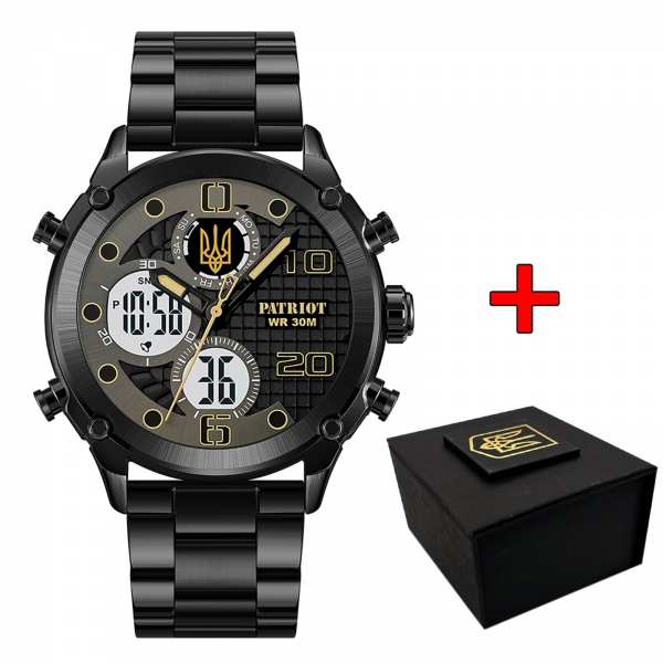 Awarder 017 Тризуб Золото Black-Black-White Steel