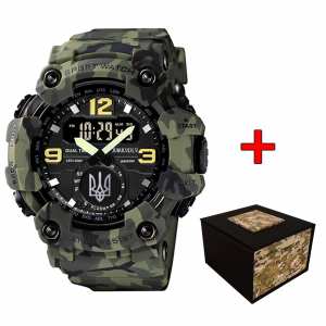 Awarder 004CMGRUASI Тризуб срібло Зелений камуфляж +Коробка Awarder 004CMGRUASI Тризуб срібло Зелений камуфляж +Коробка