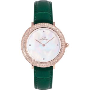 Часы Daniel Wellington Crystalline Bezel Green Croc Rose Gold DW00100826