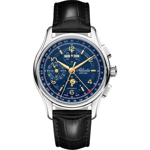 Часы Atlantic Worldmaster Automatic Moonphase Chronograph 52851.41.55GM