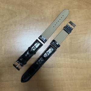 Ремінець із еко-шкіри чорний розмір 22