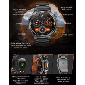 Смарт годинник Smart Surf X Pro Black Steel, 2 ремінці