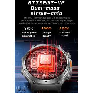 Смарт годинник Smart Surf X Pro Black Steel, 2 ремінці