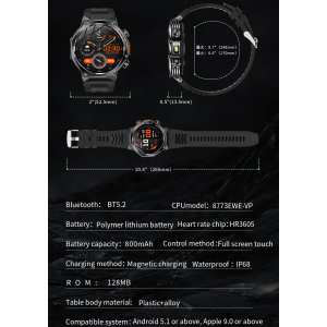 Смарт годинник Smart Surf X Pro Black Steel, 2 ремінці