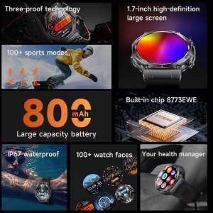 Смарт годинник Smart Mevaden Ultra Rubber, 2 ремінці