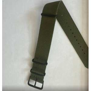 Ремешок тканевой зеленый размер 22