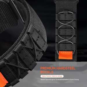 Тканевий тактичний ремінець Superior чорний 22 Тканевий тактичний ремінець Superior чорний 22