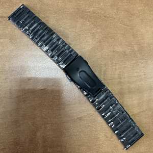 Ремешок металлический черный размер 20