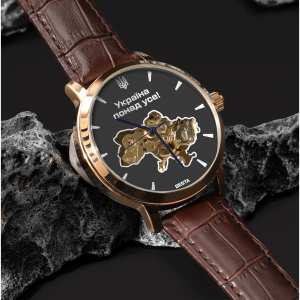 Часы Besta Skeleton Gold Black Dial