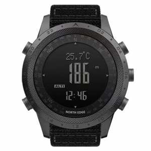 Часы North Edge Desert Nylon Power 5BAR с компасом