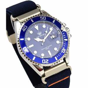 Hemsut Zurich Carekiso Nylon Blue, 2 ремешка