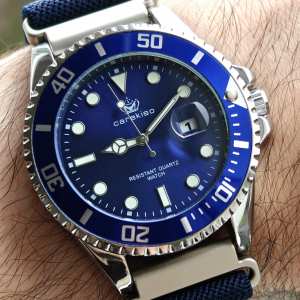 Hemsut Zurich Carekiso Nylon Blue, 2 ремешка