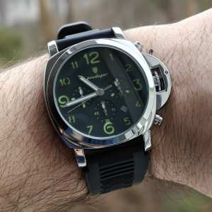 Poedagar Luminious Rubber Black, 2 ремешка