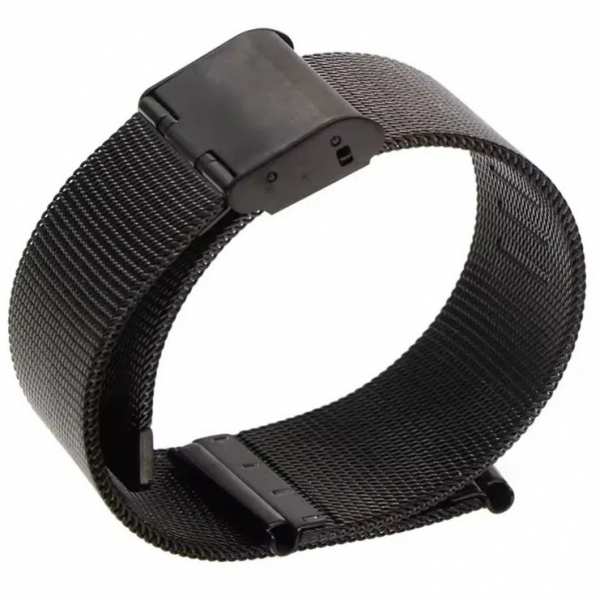 Ремешок миланское плетение черный 20 мм