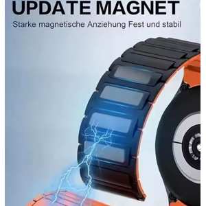 Каучуковый ремешок со вставками Black 20