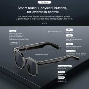 Cмарт-очки с AI-помощником M02S Black