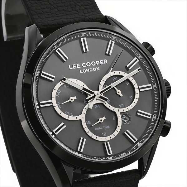 Lee Cooper England Midnight Black, 2 ремешка