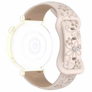 Ремешок женский каучуковый Flower Beige 20 мм