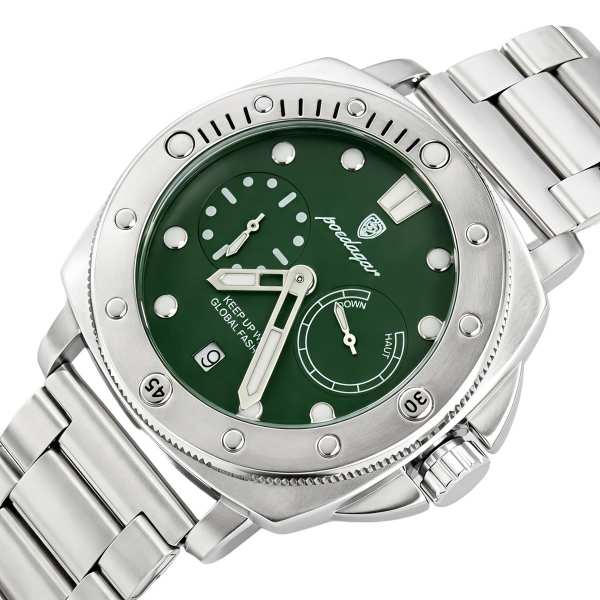 Poedagar Select Silver Metal, 2 ремешка