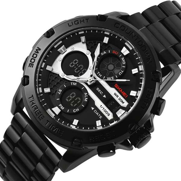 Skmei Favourite Black Steel, 2 ремешка