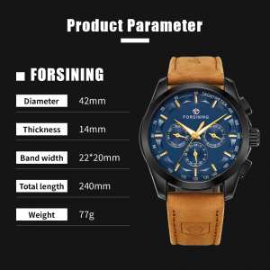Forsining Walker Limited Blue & Black, 2 ремешка