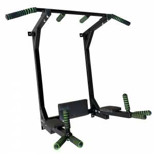 Тренажер турник с подъемными брусьями Newt Iron Pro 4 в 1 с мягкими ручками черный NE-TR-5B