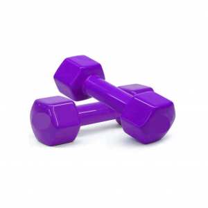 Гантели для фитнеса Newt Vinyl 2 шт по 1,5 кг фиолетовые NE-VIN-15-V