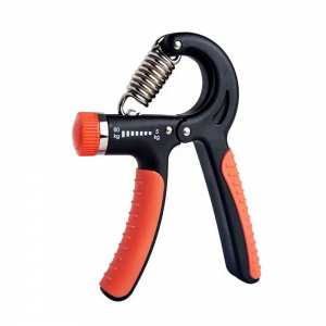Эспандер кистевой пружинный с регулируемой нагрузкой Newt Power Grip Pro CM 5-60 кг оранжево-черный NE-W-87-BOR