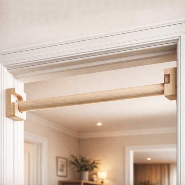 Турник для дома разпорный в дверной проем деревяный 50–100 см Newt Wood Gym Bar NE-TK-WD59