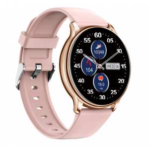 Смарт годинник Smart Melisia Gold Rubber + металевий браслет