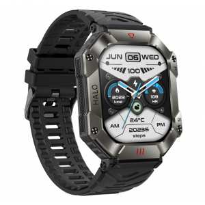 Тактичний смарт годинник Smart Racer K+ Black с компасом