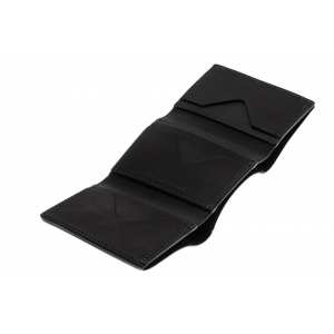 Портмоне, матова шкіра, чорний