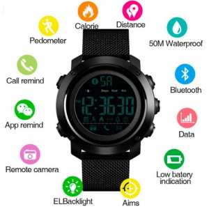 Мужские часы Skmei Revolution Black