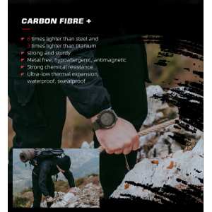 Часы North Edge Alps Black с компасом