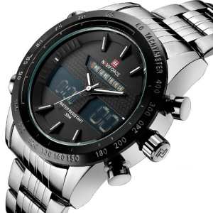Мужские часы Naviforce Army Silver