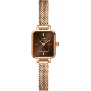 Часы Daniel Wellington Quadro Mini Melrose Rose Gold Amber DW00100649