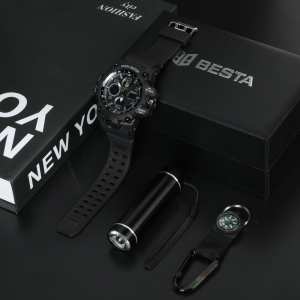 Чоловічі годинники Besta Box Peremoga Light подарунковий набір, з компасом