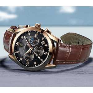 Мужские часы Poedagar Magnat Gold