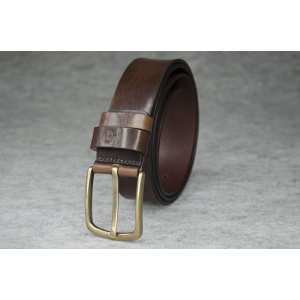 Кожаный ремень, каштан