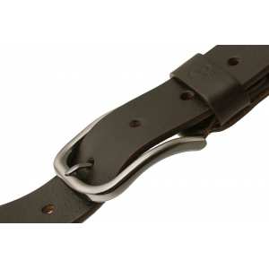 Кожаный ремень, натуральная итальянская кожа  Casual, шоколад