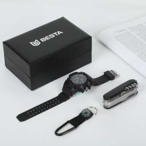 Чоловічі годинники Besta Box Peremoga Set подарунковий набір, з компасом