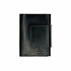 Портмоне, матова шкіра, чорний