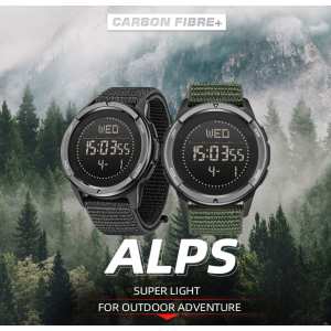 Часы North Edge Alps Black с компасом