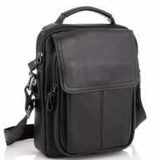 Мужская сумка через плечо черная Tiding Bag N2-8017A
