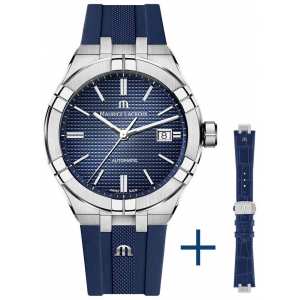 Годинник Maurice Lacroix AI6008-SS00B-430-4 + шкіра шкіра